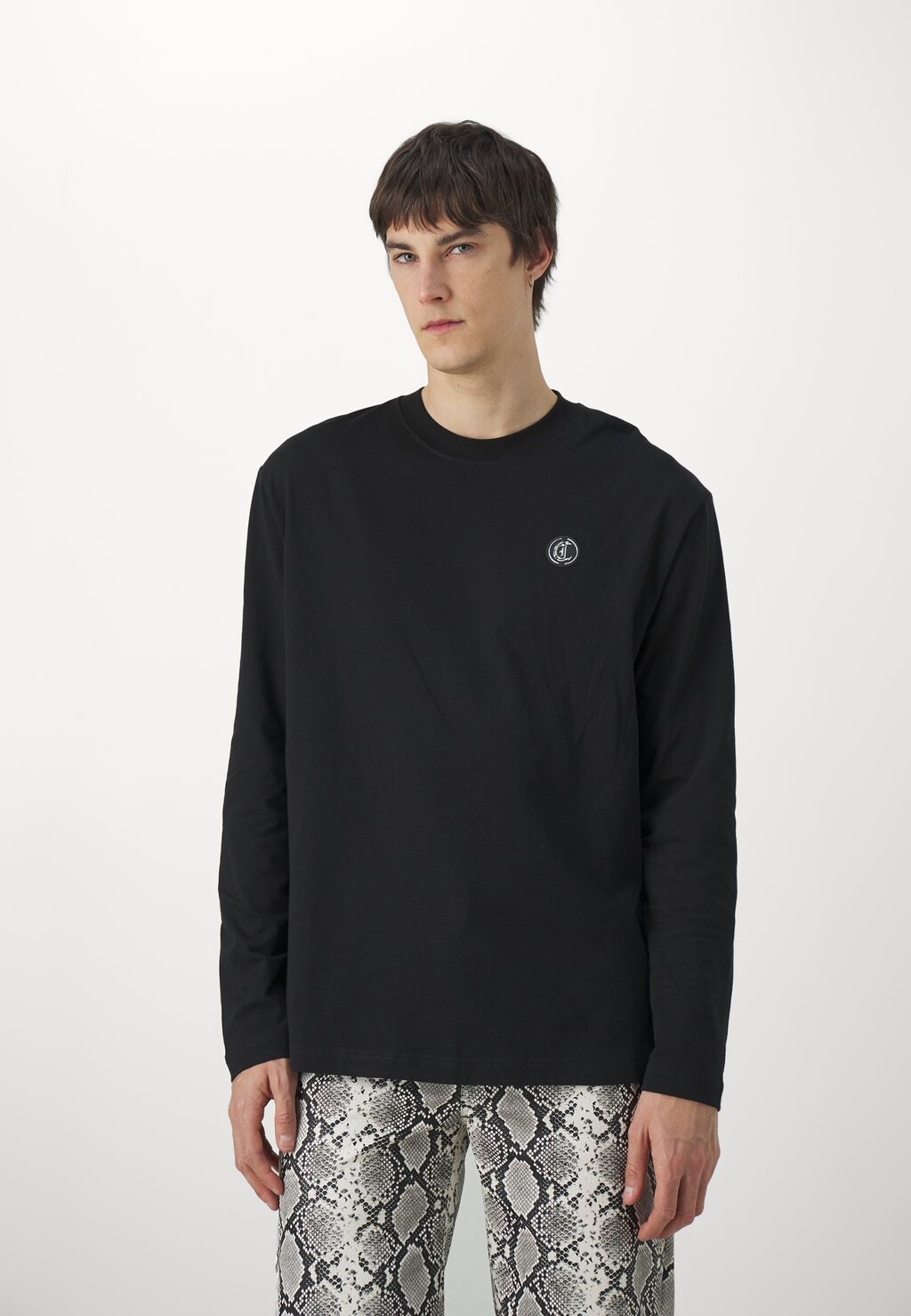 

Топ с длинными рукавами PATCH Just Cavalli, черный