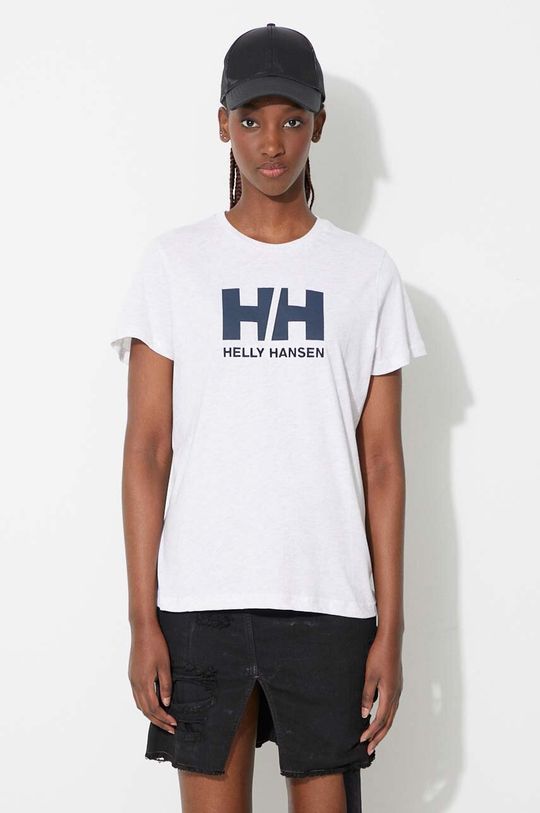 Хлопковая футболка Helly Hansen, серый