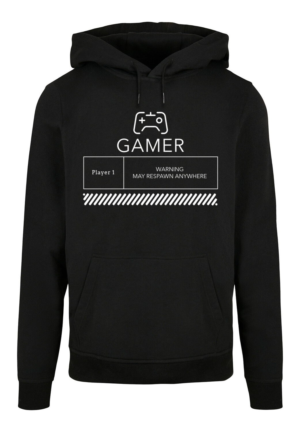 

Пуловер F4NT4STIC Basic Hoodie Retro Gaming May Respawn Anywhere, черный