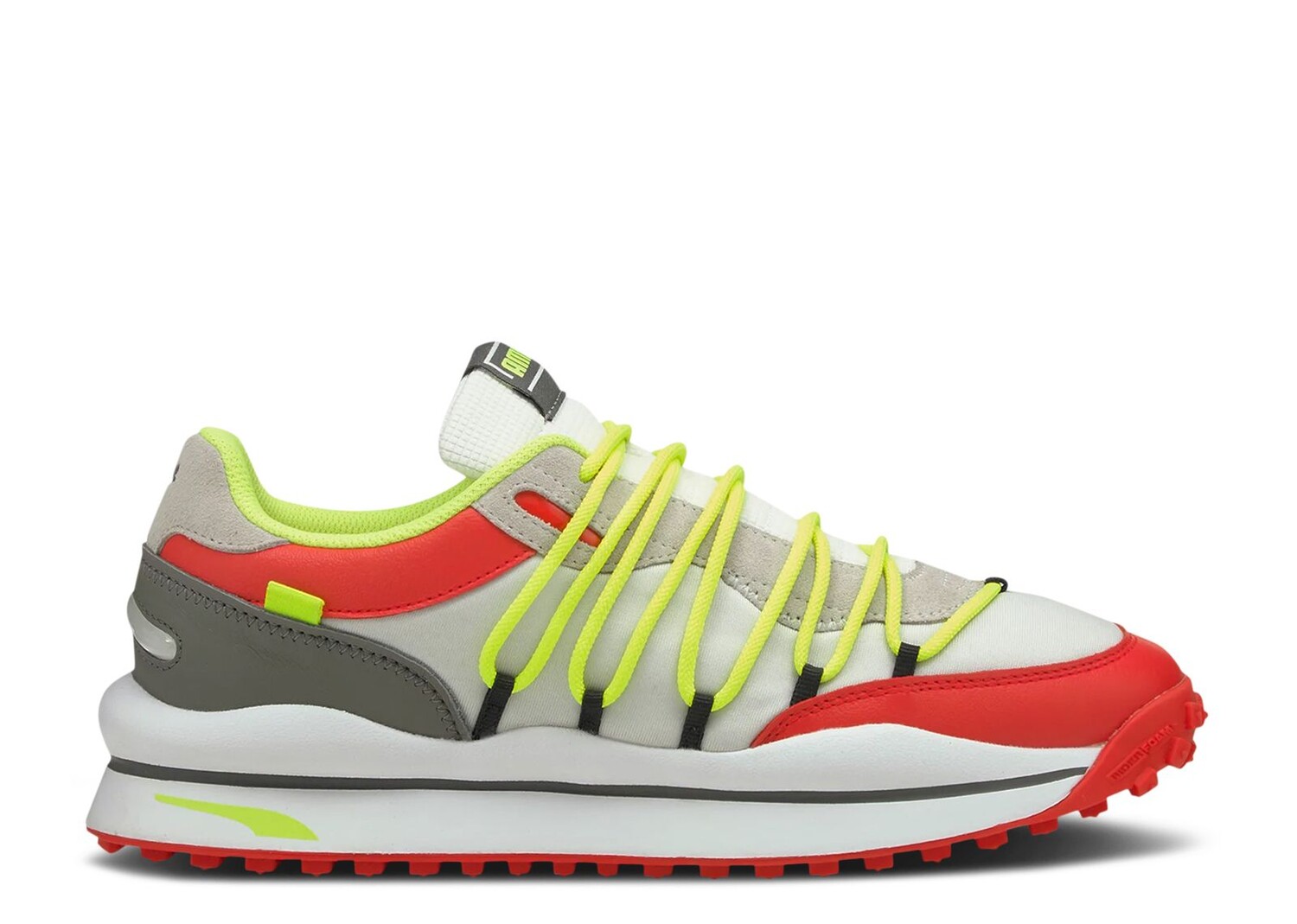

Кроссовки Puma Lace Rider Retro 'White Poppy Red', белый
