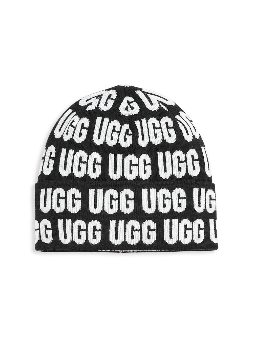 

Вязаная шапка с логотипом UGG, черный