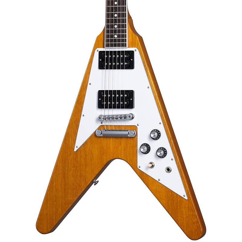 электрогитара gibson flying v antique natural Электрогитара Gibson 70s Flying V Electric Guitar - Antique Natural