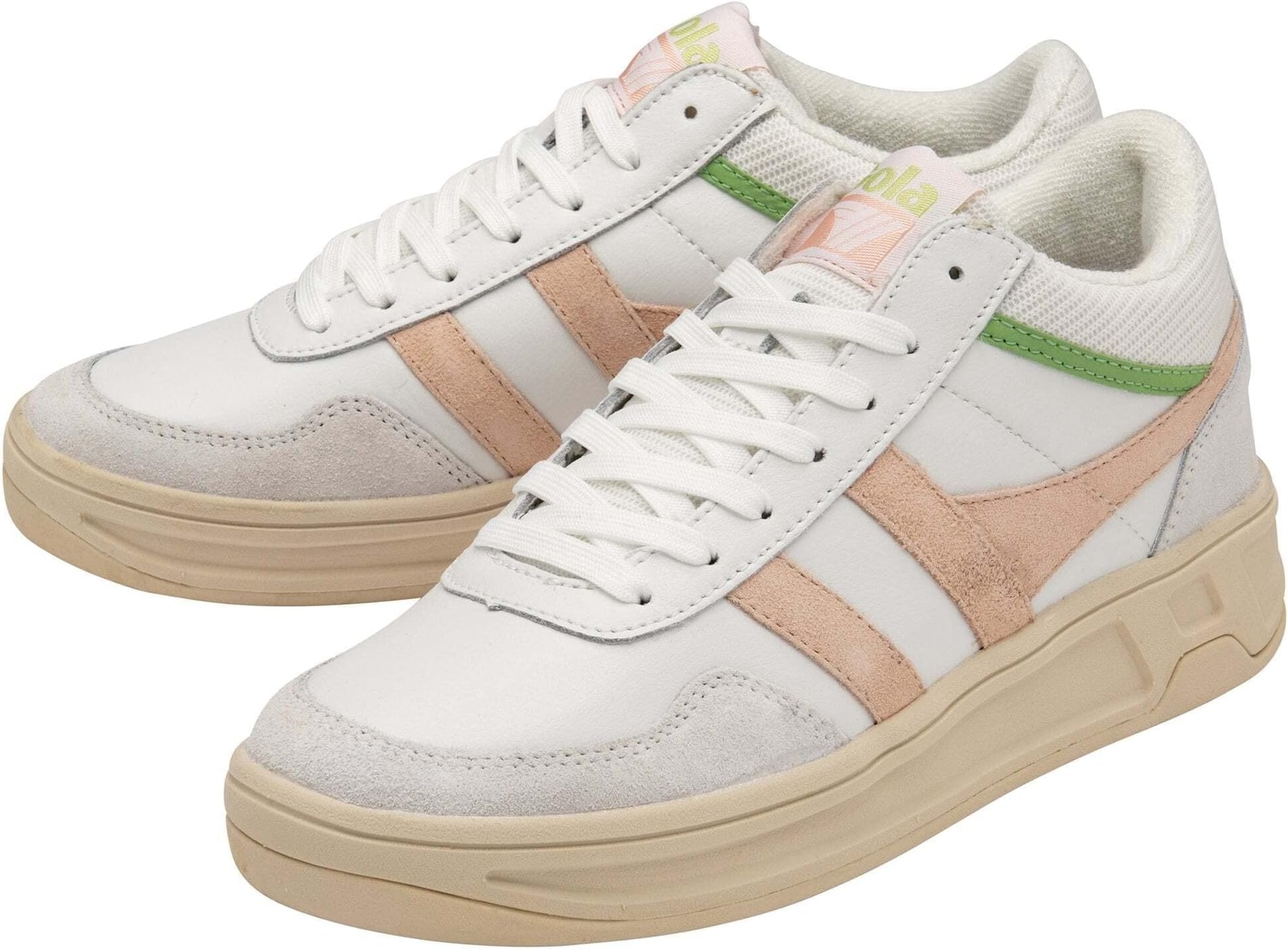 

Кроссовки Swerve Gola, цвет White/Pearl Pink/Patina Green, Белый