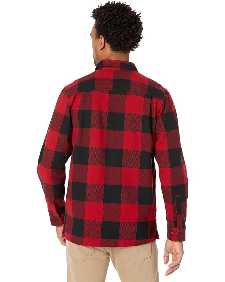 

Рубашка Wolverine Forge Heavyweight Flannel Overshirt, цвет Dark Red Plaid