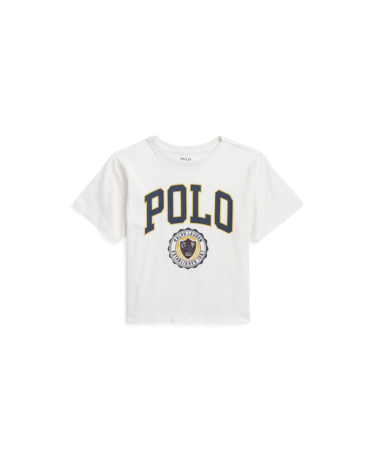 

Футболка из хлопкового джерси с логотипом Big Girls Polo Ralph Lauren