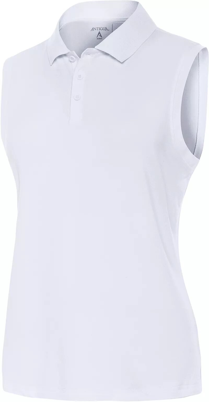 Женская рубашка-поло для гольфа без рукавов Antigua Recap