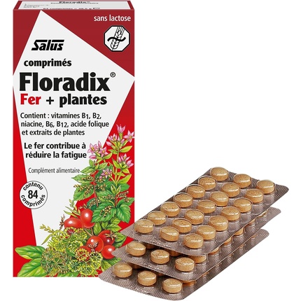 цена Таблетки с добавками железа 84 таблетки, Floradix