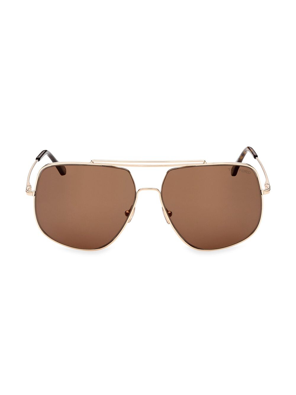 

Квадратные металлические солнцезащитные очки Liam 61MM Tom Ford, роза