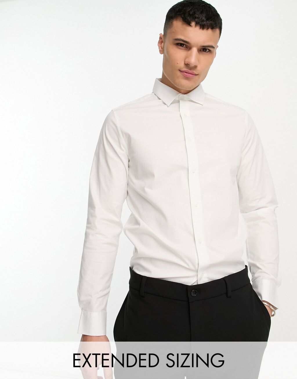 

Белая рубашка из поплина стандартного кроя ASOS DESIGN Easy Iron