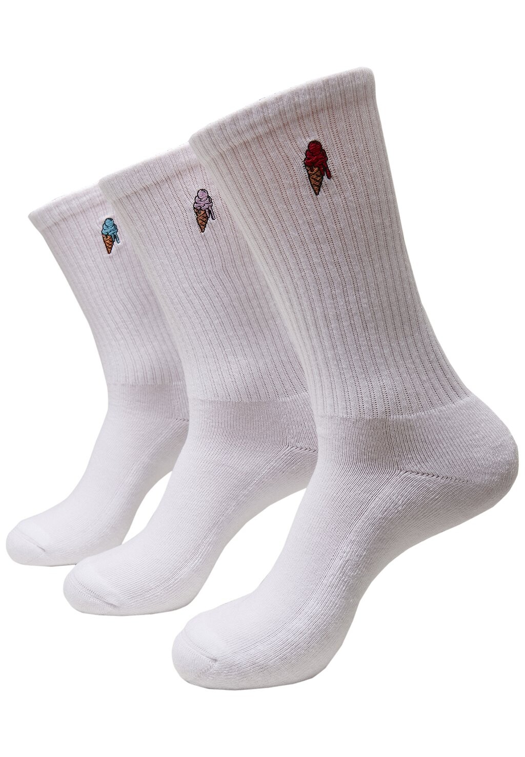 

Носки 3-PACK Mister Tee, белые