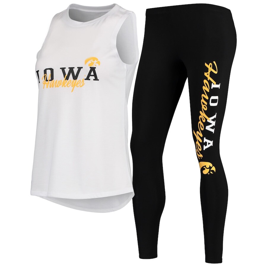 

Пижамный комплект Concepts Sport Iowa Hawkeyes, белый