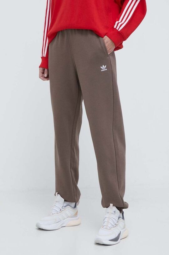 Спортивные брюки Essentials Fleece Joggers adidas Originals, коричневый куртка adidas originals essentials fluffy fleece бежевый