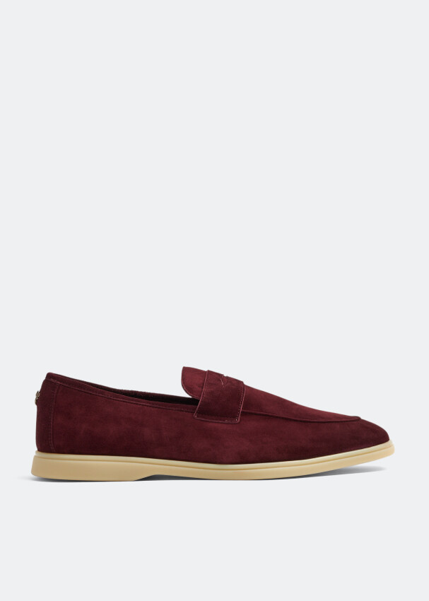 

Лоферы Bougeotte Suede, бордовый, Красный