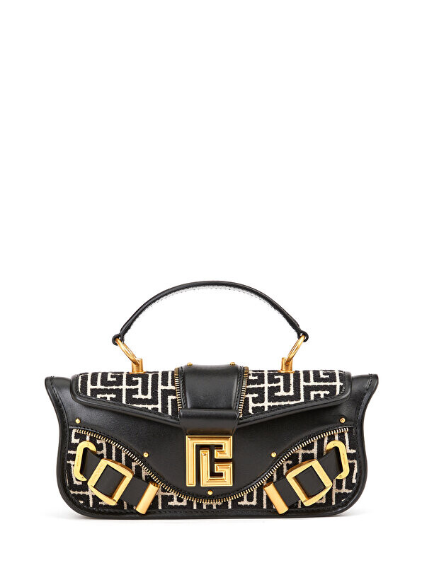

Черная женская сумка через плечо blaze monogram Balmain
