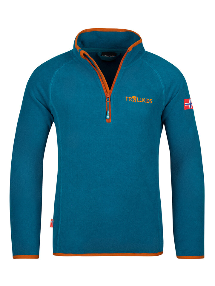 

Флисовая куртка Trollkids Fleecepullover Nordland, синий