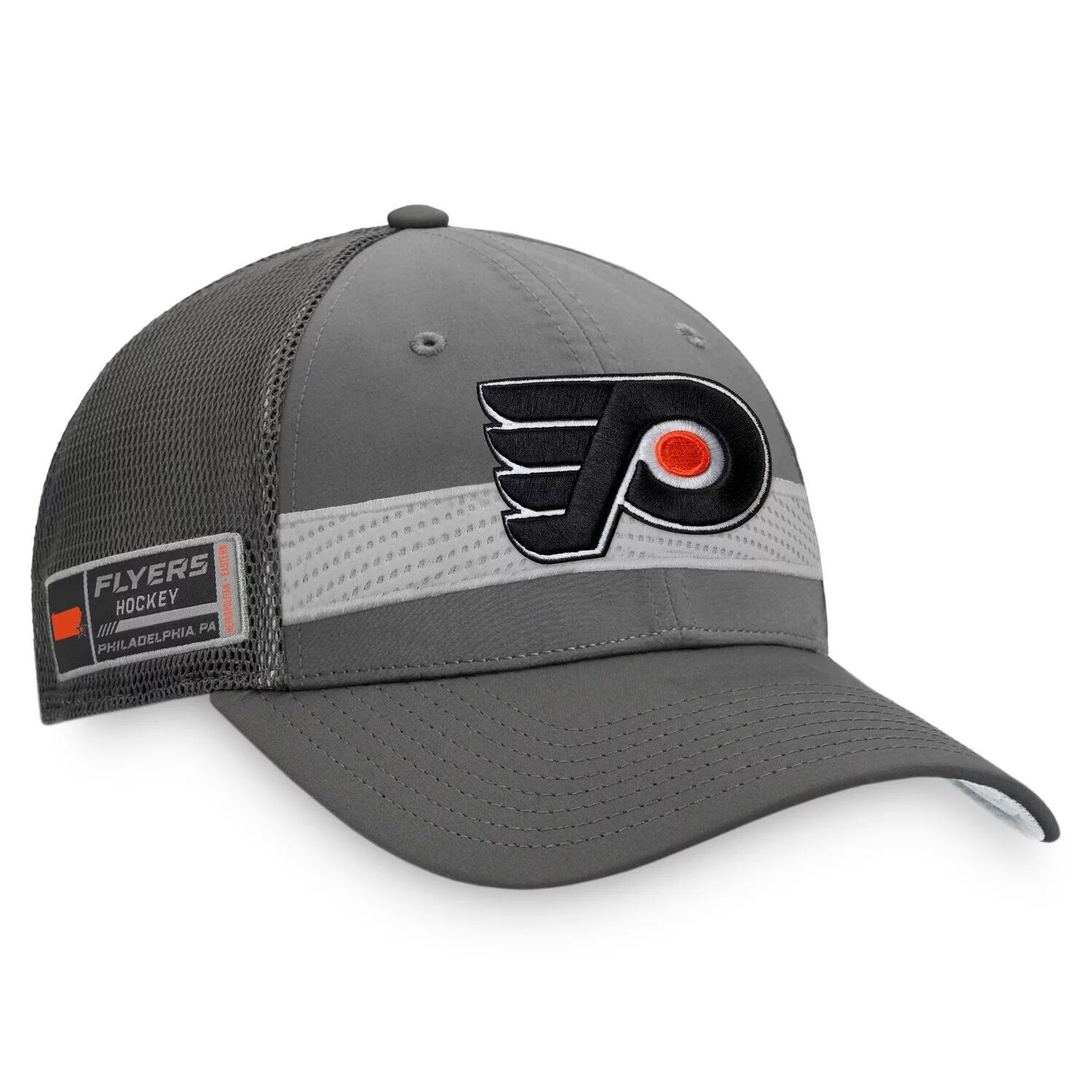 

Мужская темно-серая мужская кепка Fanatics Philadelphia Flyers Home Ice Snapback
