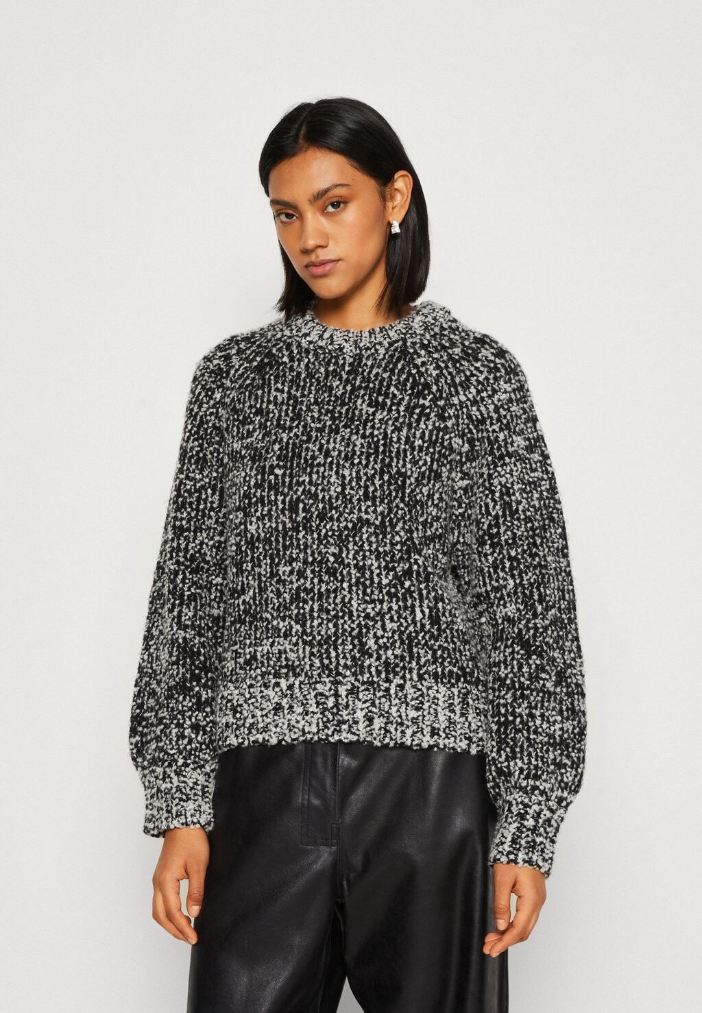 

Свитшот Samsøe Samsøe ARIA CREW NECK, цвет black melange