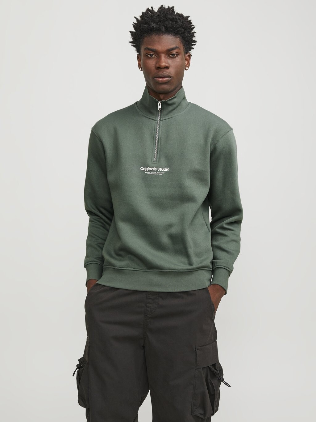 

Толстовка JORVESTERBRO QUARTER ZIP Jack & Jones, цвет laurel wreath
