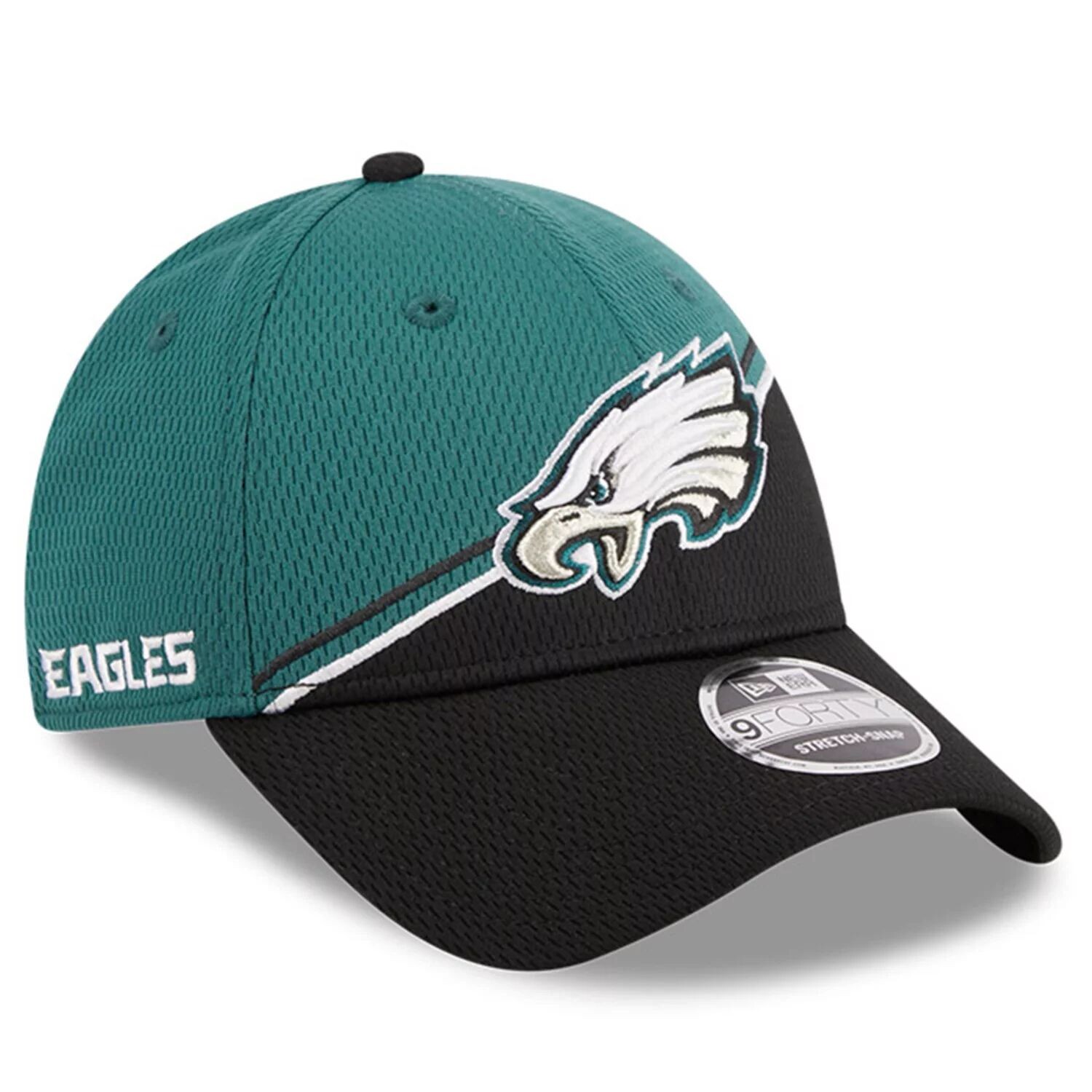 

Мужская регулируемая кепка New Era Midnight Green/Black Philadelphia Eagles 2023 Sideline 9FORTY