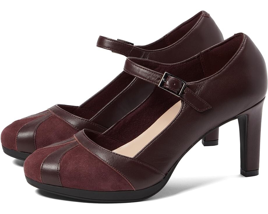 Туфли Clarks Ambyr Light, цвет Burgundy Combi