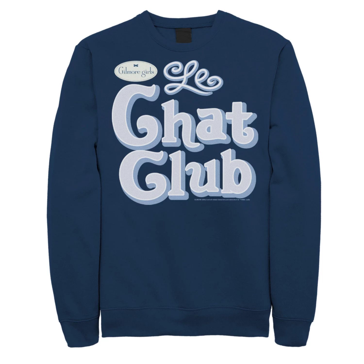 Мужской свитшот с логотипом Gilmore Girls Le Chat Club Licensed Character