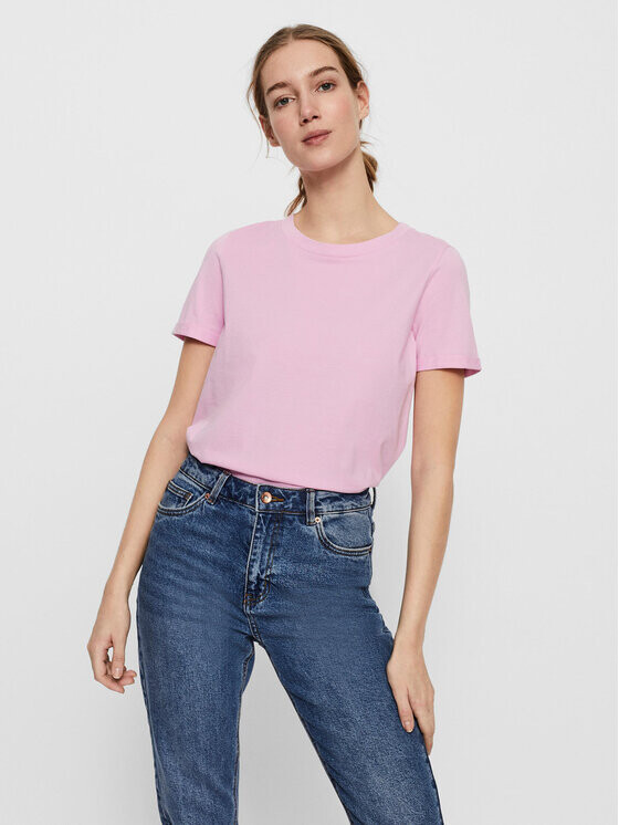 

Футболка стандартного кроя Vero Moda, розовый