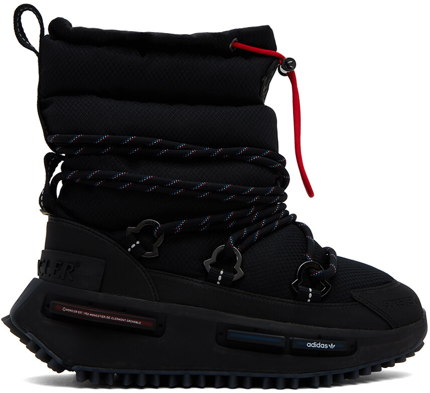 

Moncler Genius Moncler x adidas Originals Черные ботинки NMD, Черный