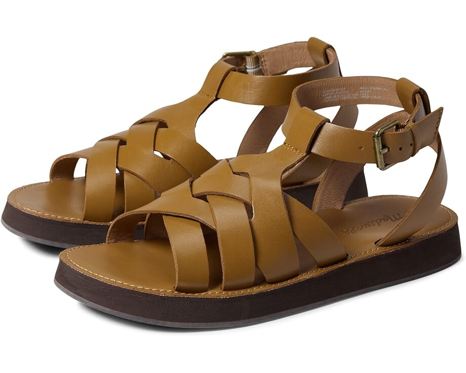 

Сандалии Madewell The Kristen Fisherman Sandal, цвет Sahara Sand