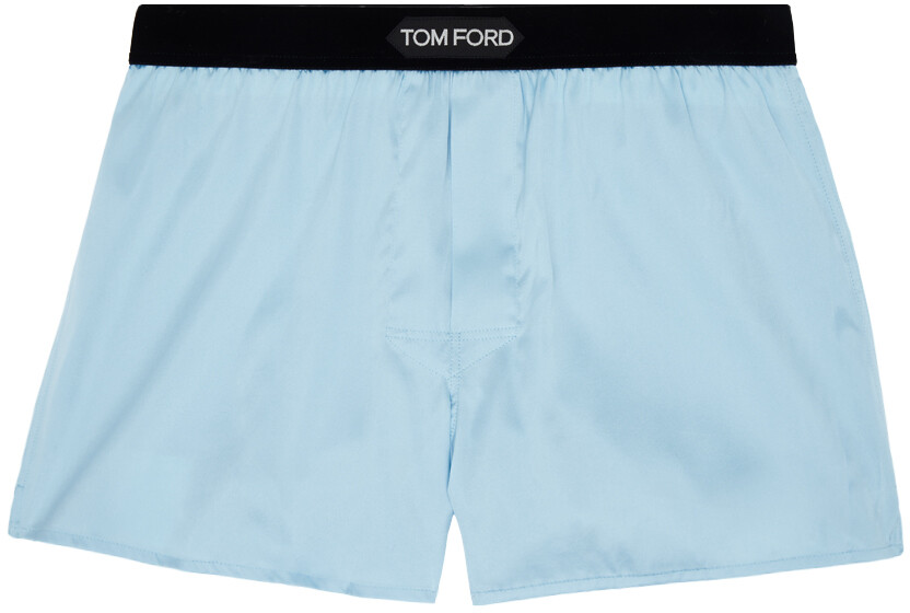 

Синие боксеры с нашивками Tom Ford