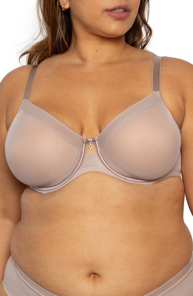 

Сетчатый бюстгальтер на косточках для полной фигуры CURVY COUTURE