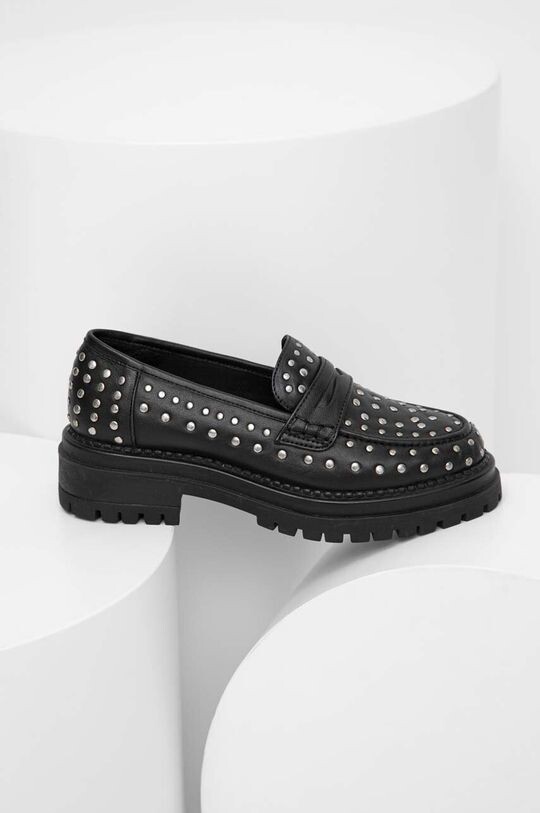 

Кожаные мокасины Answear Lab, черный