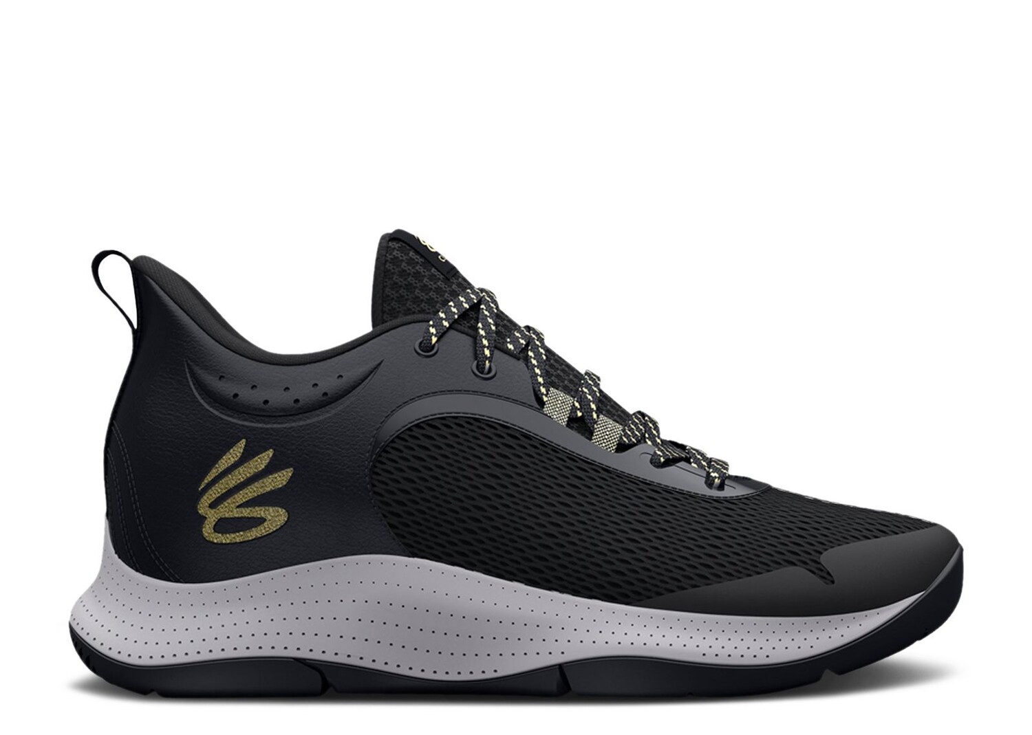 

Кроссовки Under Armour Curry 3Z6 'Black Metallic Gold', серый