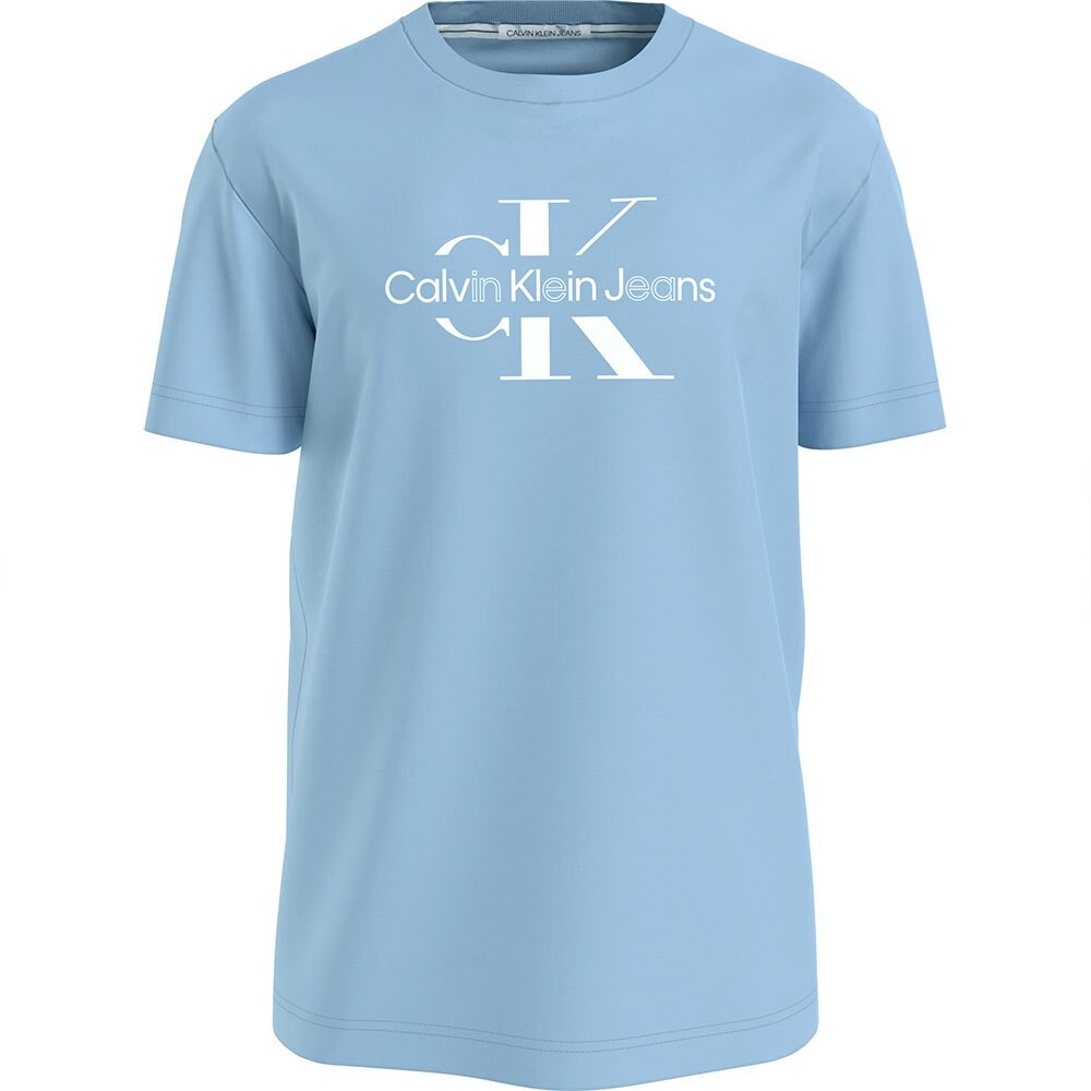 

Футболка с коротким рукавом Calvin Klein Jeans Disrupted Outline Monologo, синий