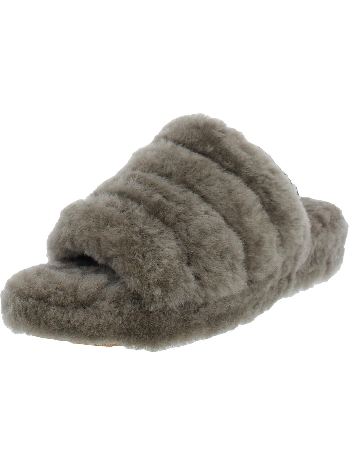 

Женские шлепанцы из овчины Fluff Yeah с пяткой на пятке UGG, цвет Burnt Olive