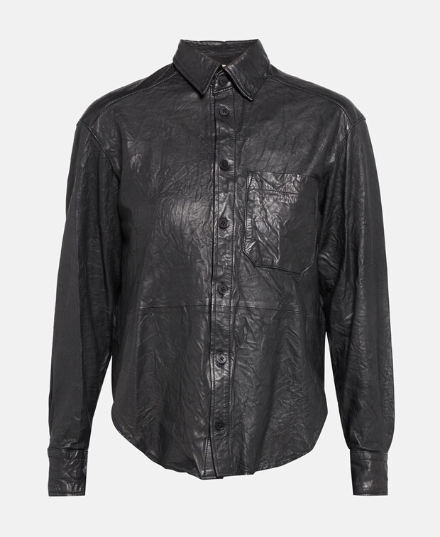 

Кожаная блузка Zadig&Voltaire, черный