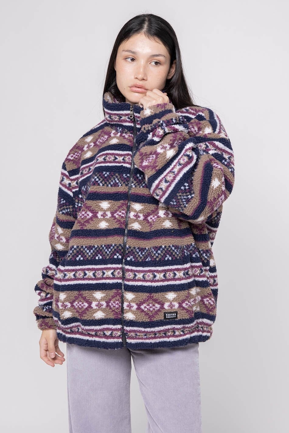 

Флисовая толстовка VALLEY UNISEX Kaotiko, темно-синий