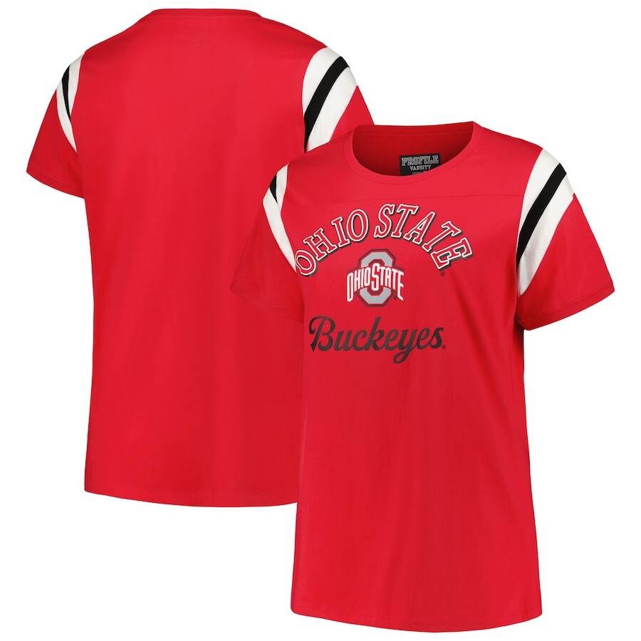 

Футболка с коротким рукавом Profile Ohio State Buckeyes, алый