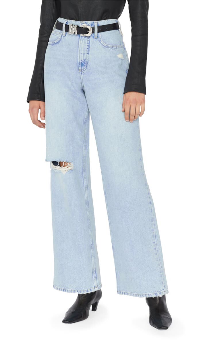 

Широкие рваные джинсы Le High N Tight FRAME