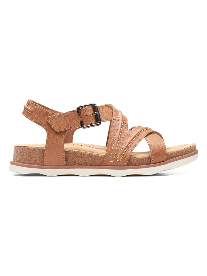 

Сандалии Clarks Leder Keilsandaletten, светло-коричневый