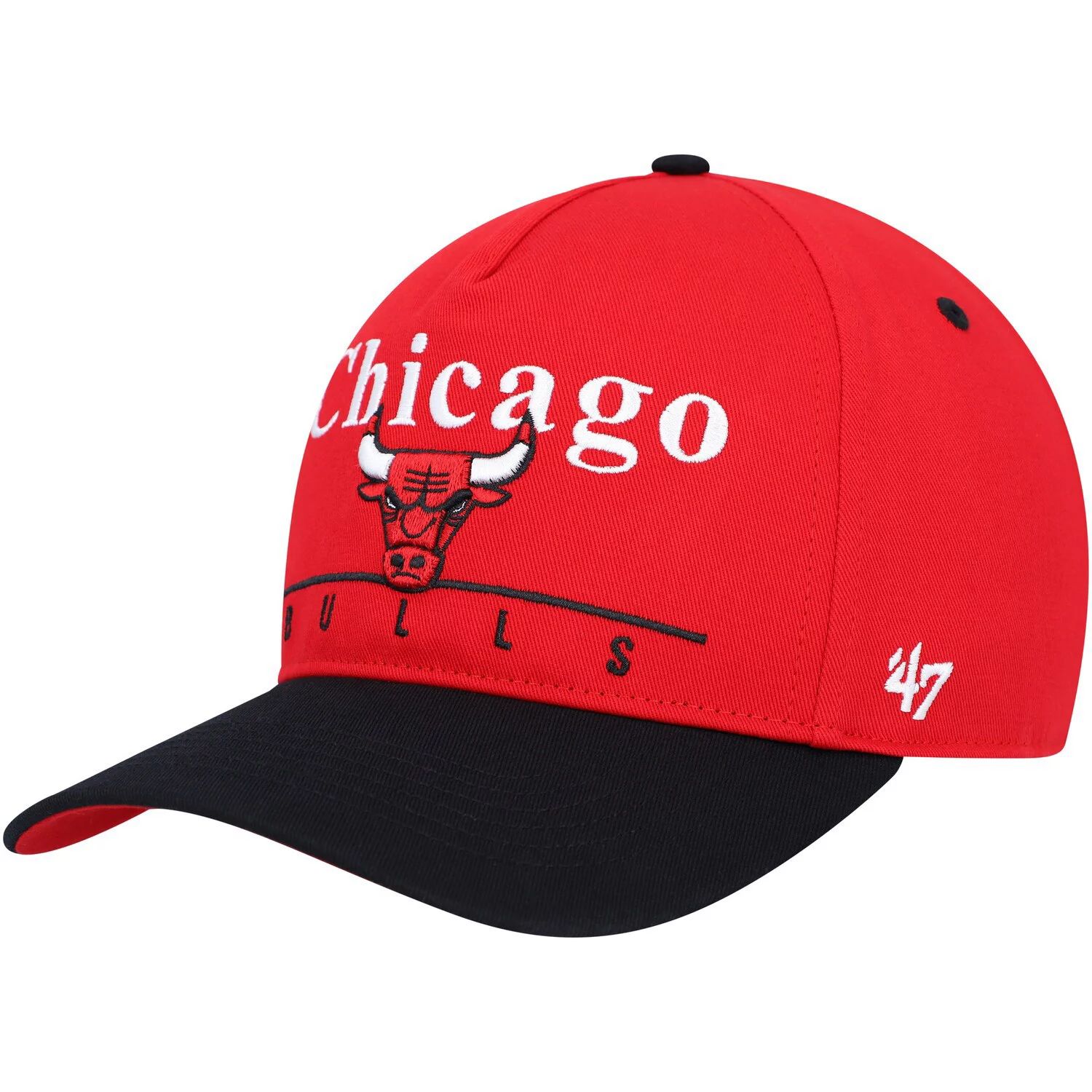 цена Мужская регулируемая кепка Chicago Bulls Super Hitch '47 красно-черная