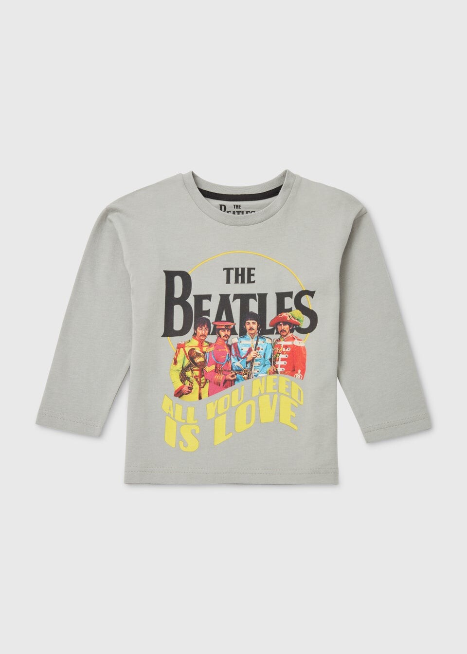 

Детская серая футболка с длинным рукавом The Beatles (9 мес.–6 лет)