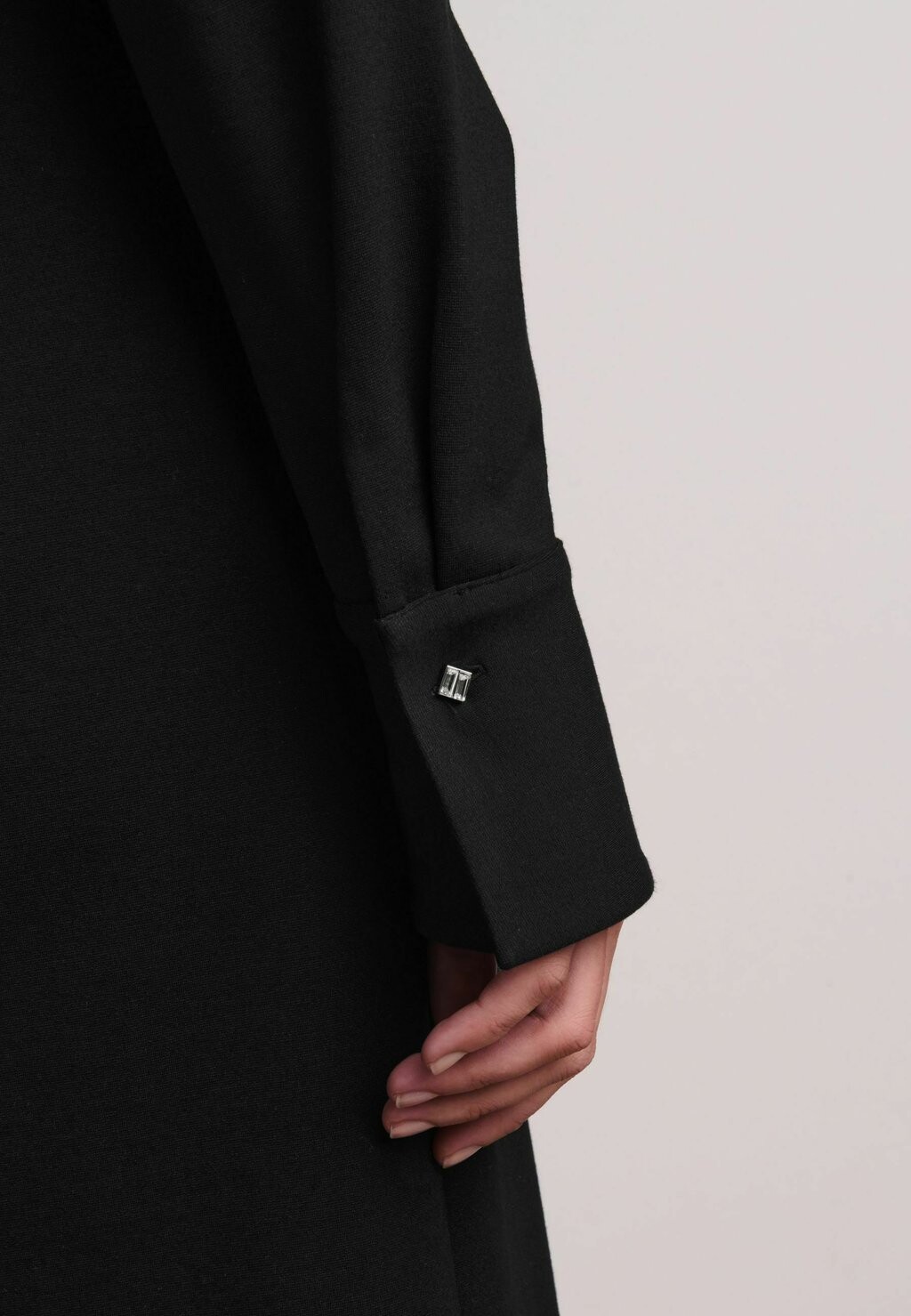 

Платье макси PONTE LONG SLEEVE REGULAR FIT Next, черный