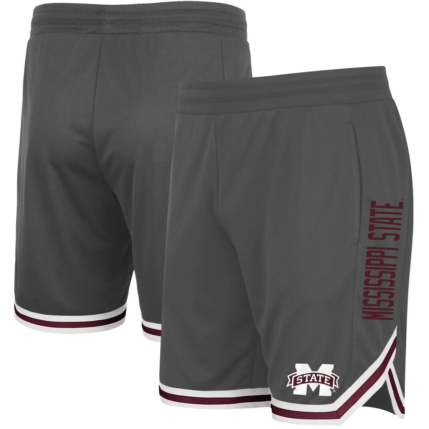 

Мужские темно-серые шорты Mississippi State Bulldogs Team Continuity Colosseum
