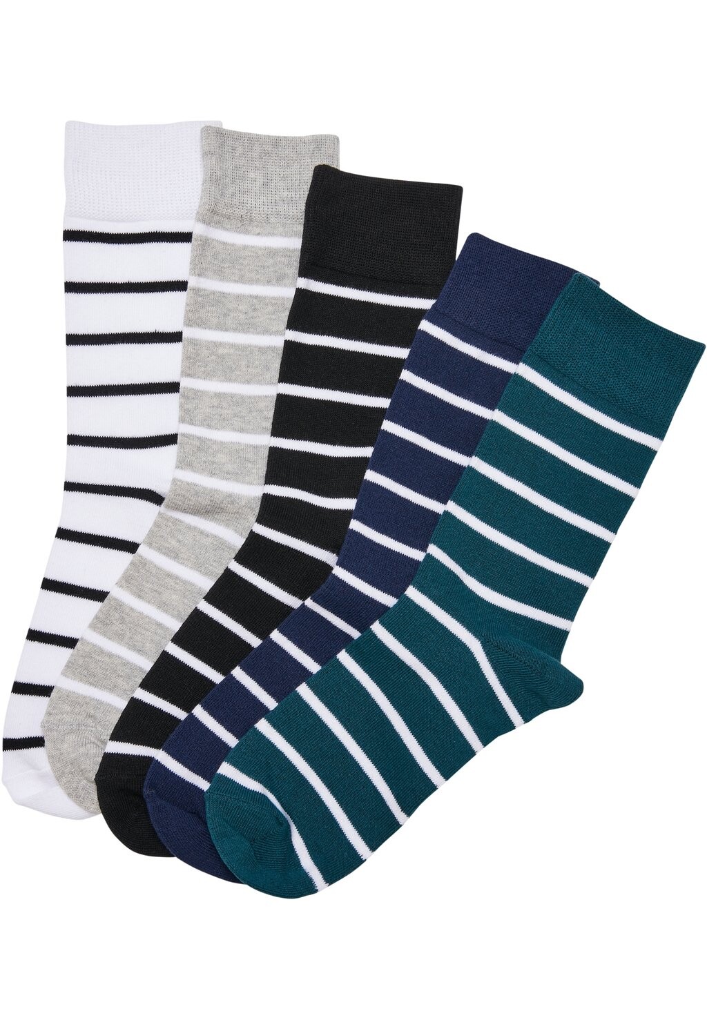 

Носки SMALL STRIPES 5-PACK Urban Classics, темно-зеленый