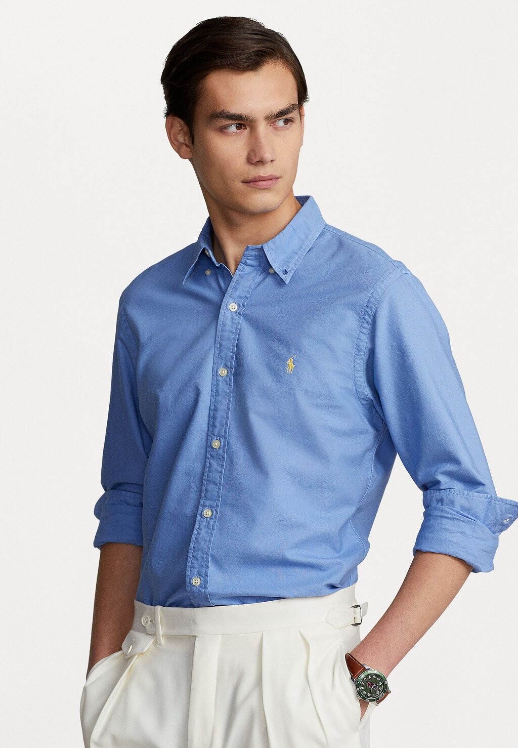 

Рубашка Long Sleeve Sport Shirt Polo Ralph Lauren, цвет harbor island blue