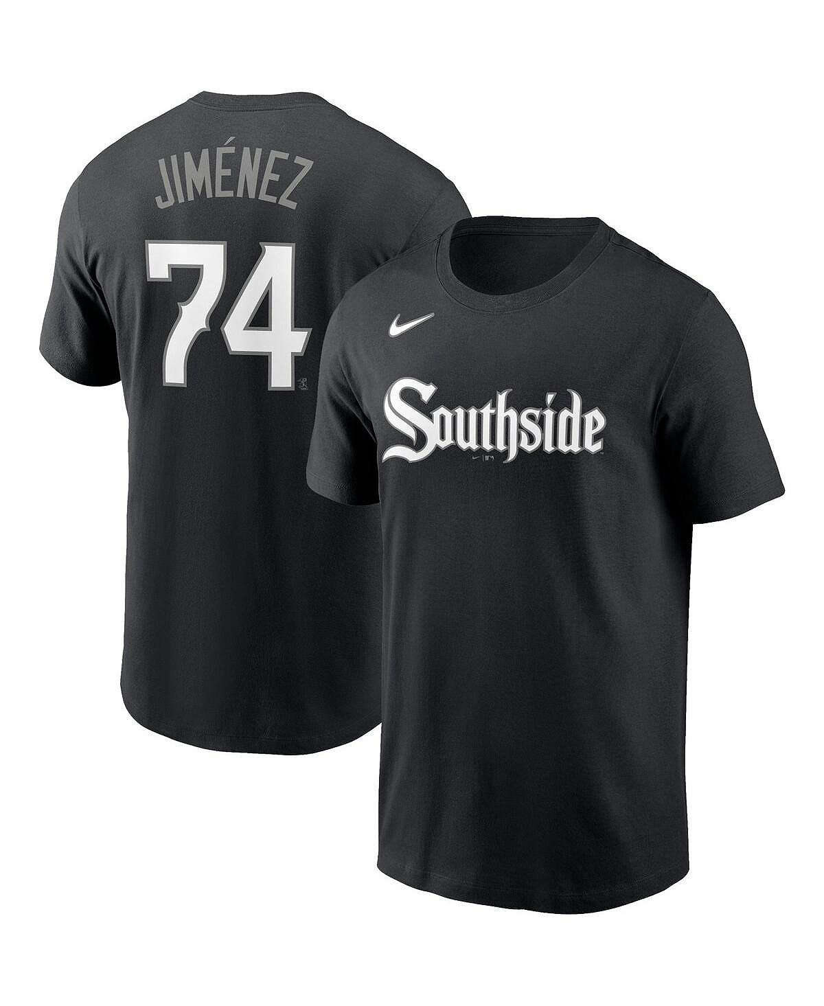 Мужская футболка Eloy Jimenez Black Chicago White Sox City Connect с именем и номером Nike цена и фото