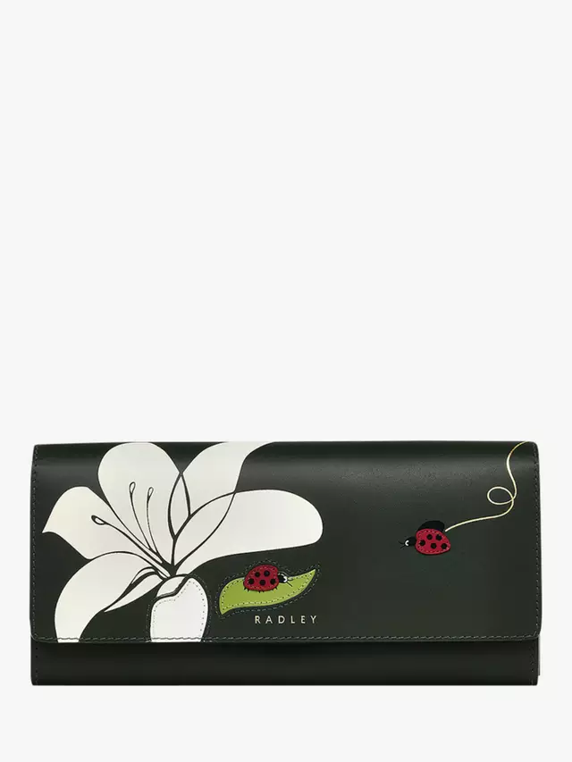 

Портмоне Radley Ladybirds Leather Large Flap Over Matinee, цвет racing green
