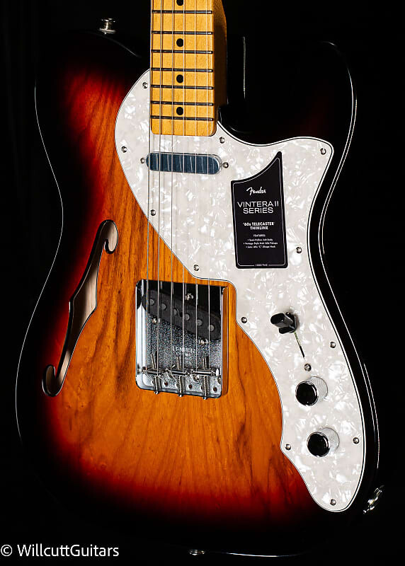 

Электрогитара Fender Vintera II '60s Telecaster Thinline Maple Fingerboard 3-Color Sunburst