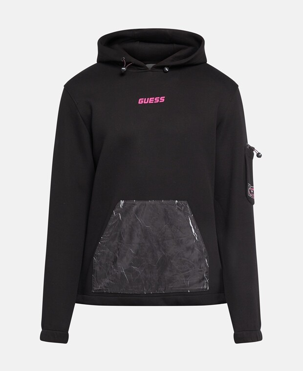 

Худи с капюшоном Guess, черный