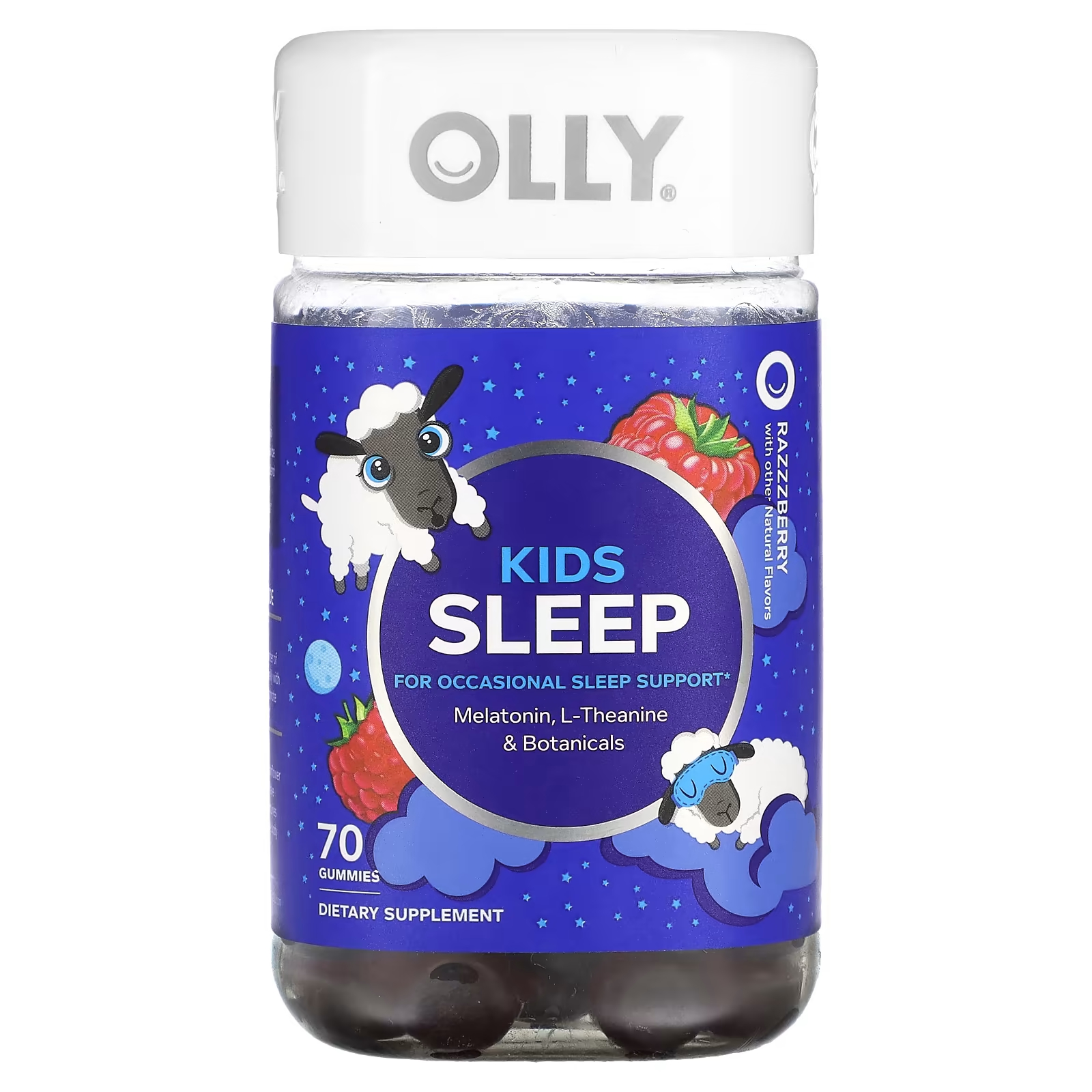 Пищевая добавка Olly Kids Sleep Razzberry, 70 жевательных конфет пищевая добавка olly goodbye stress berry verbena 60 жевательных конфет